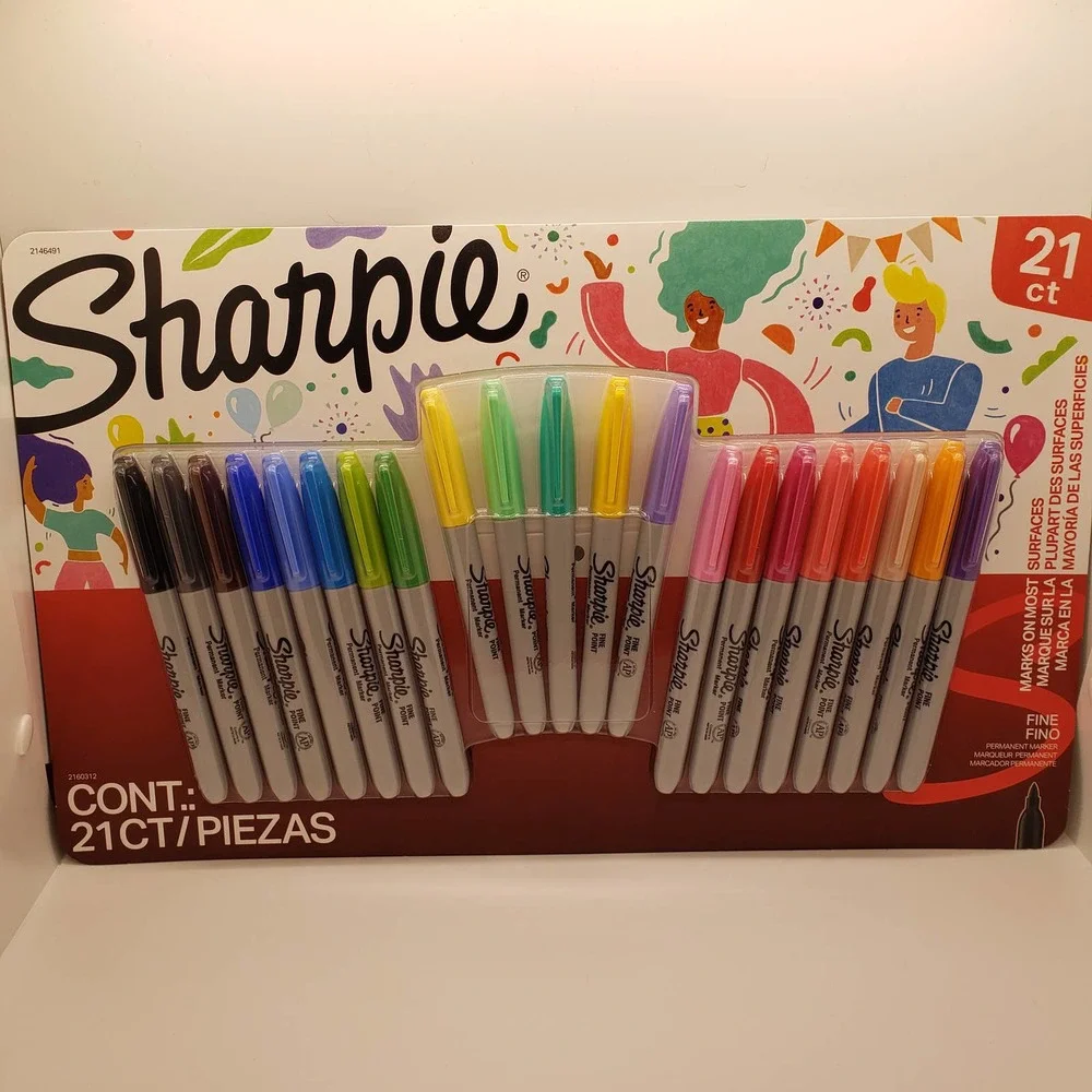 SHARPIE 21 count limited edition fine pens
